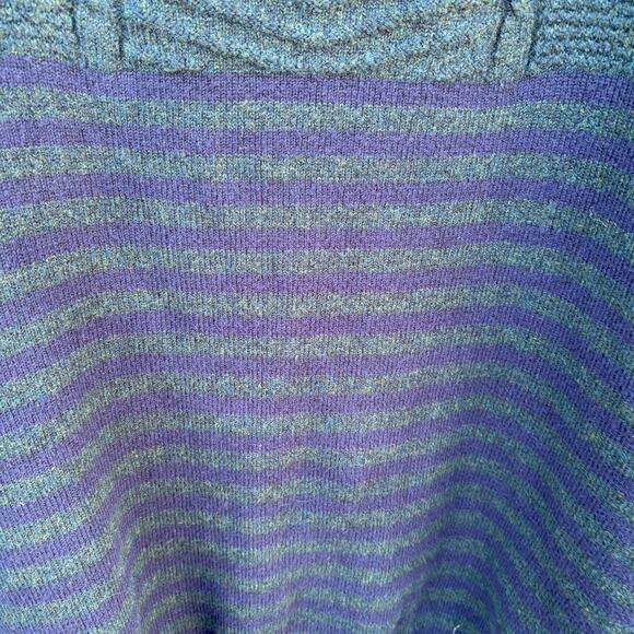 St. John’s Bay Men’s XL Green Navy Striped Knit Sweater - Picture 4 of 4